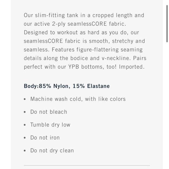 Abercrombie and Fitch YPB crop tank - Picture 6 of 6